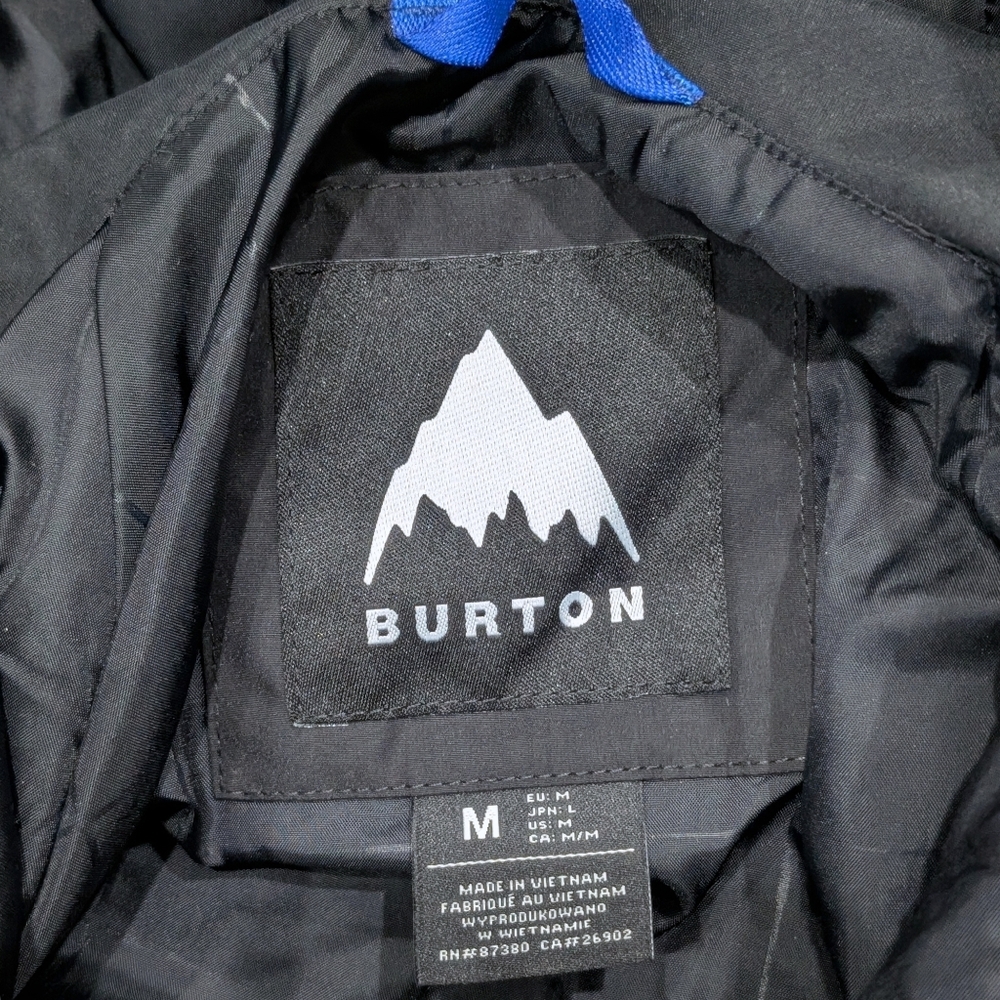 S0LD Burton Men's Frostner Anorak Jacket True Black - Picture 8 of 11